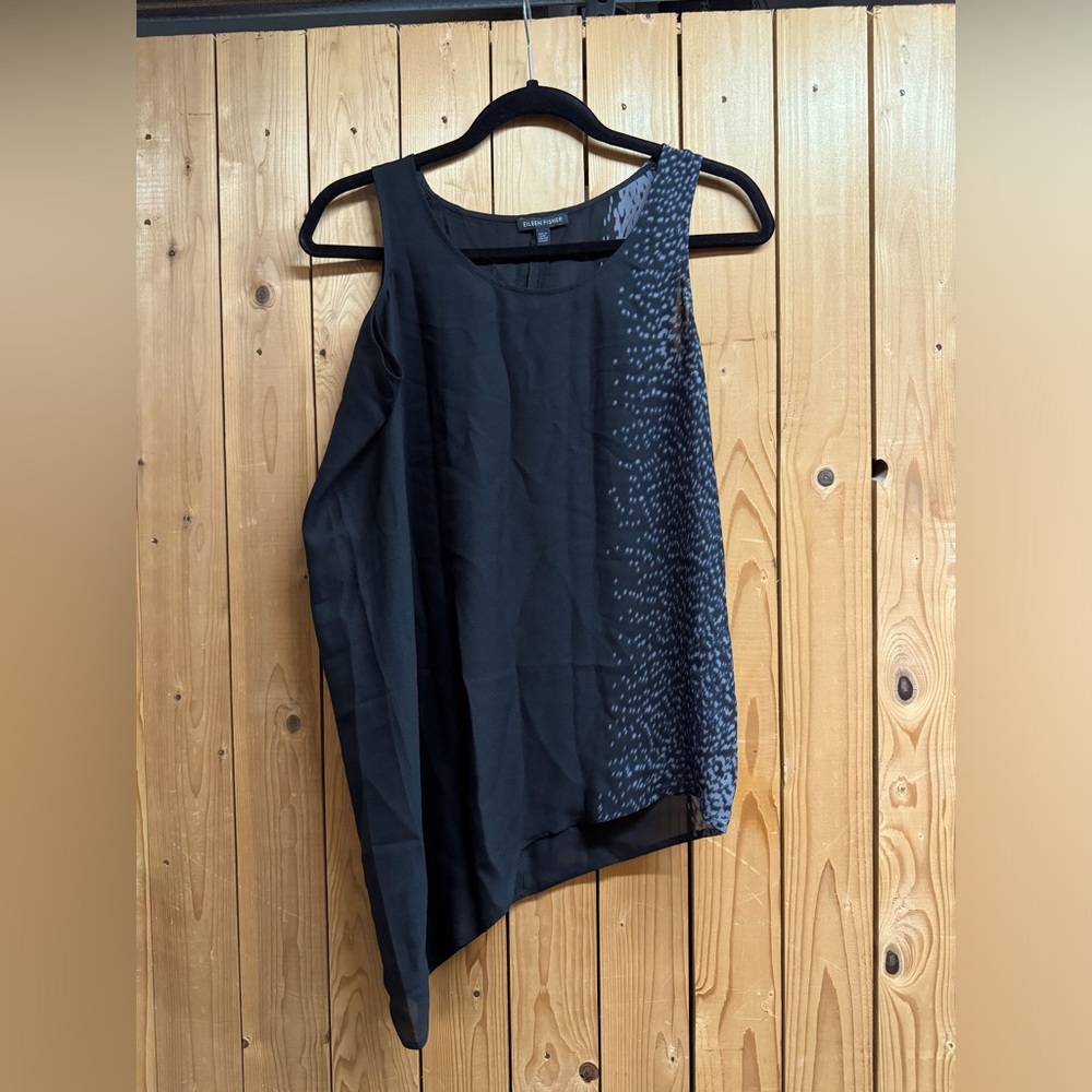 Eileen Fisher XXS asymmetrical silk tank